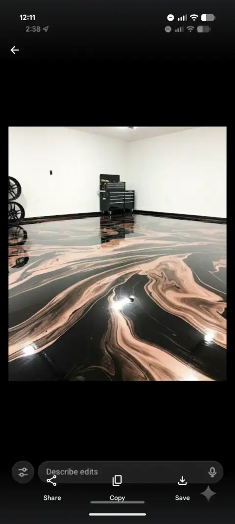 Epoxy Flooring work by Blk Diamond Epoxy