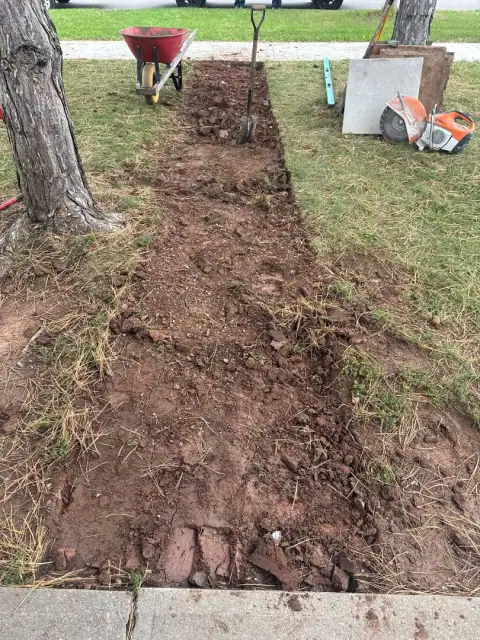Landscaping work by Blooms And Blizzards