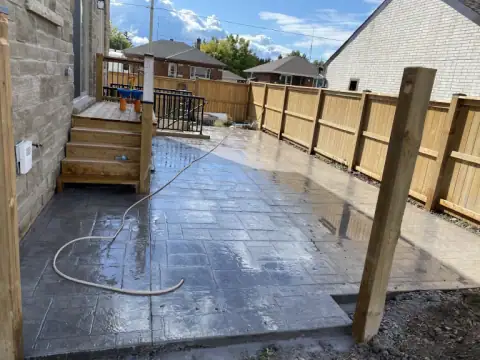 Landscaping work by Raphael’s Concrete & Landscaping Inc.
