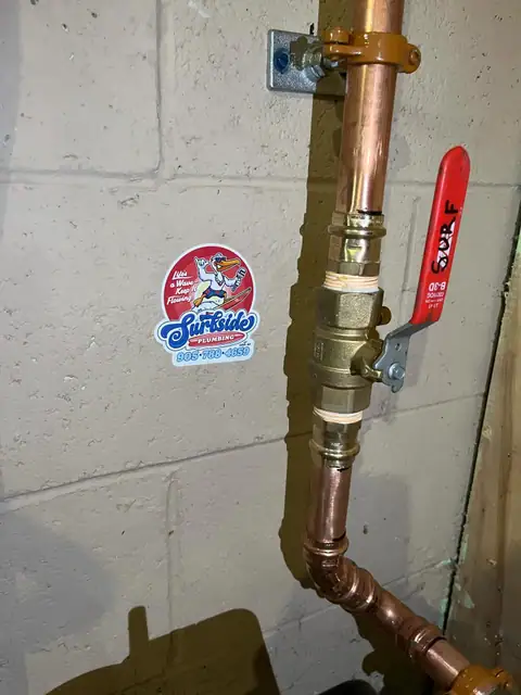 Plumbing work by Surfside Plumbing Inc.