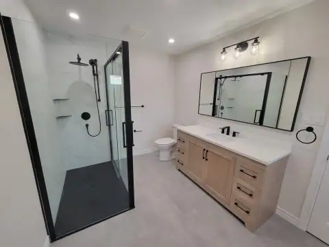 Bathroom Renovation Specialist work by TrueCraft Renovations